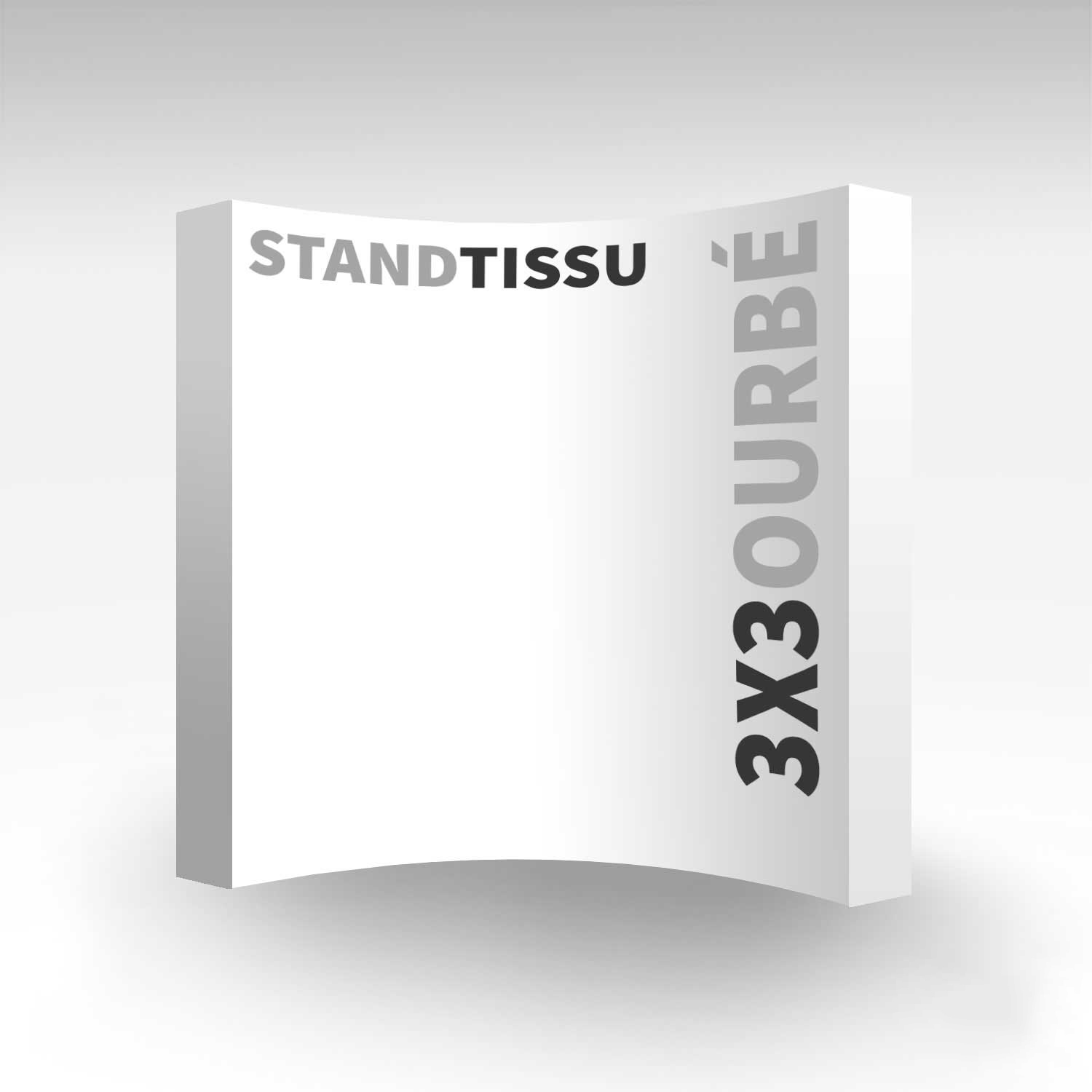 stand tissu easy quick courbé